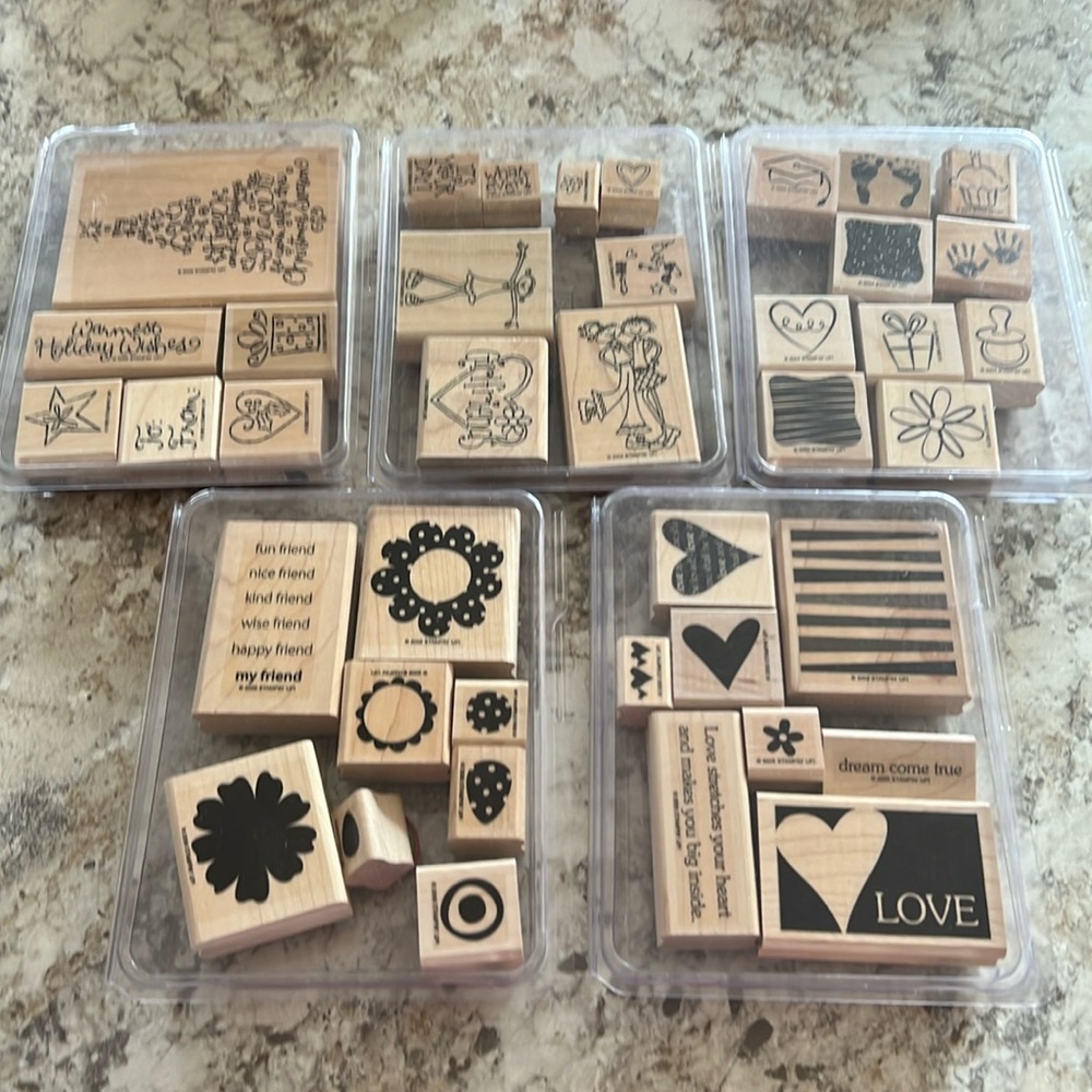 Collection of 5 stamp sets.